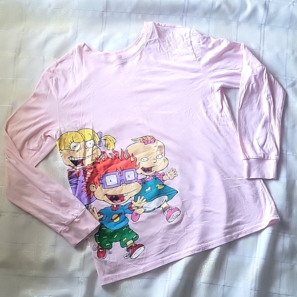 Nickelodeon and Love Tribe Tops - EUC Nickelodeon/Love Tribe Pink Rugrats long sleeve